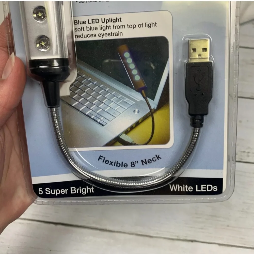 rite lite USB Operated LED Computer Light 8" Neck - Picture 4 of 8